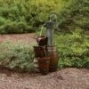24" Vintage Barrel Water Pump With Buckets Fountain - Alpine Corporation -Cheap Garden Decor Store unnamed file 7300