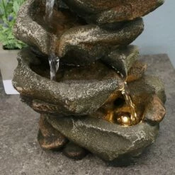 Sunnydaze Decor Sunnydaze Indoor Office Entryway Tabletop Serene Rocky Falls Water Fountain Feature with LED Light - 10" -Cheap Garden Decor Store unnamed file 7321