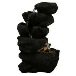 Sunnydaze Decor Sunnydaze Indoor Office Entryway Tabletop Serene Rocky Falls Water Fountain Feature with LED Light - 10" -Cheap Garden Decor Store unnamed file 7329
