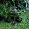 Alpine Corporation Alpine 40" Tiered Pedestal Fountain with Fish Blue -Cheap Garden Decor Store unnamed file 7349