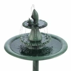 Alpine Corporation Alpine 40" Tiered Pedestal Fountain with Fish Blue -Cheap Garden Decor Store unnamed file 7352
