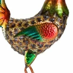 16" x 14" Outdoor Iron Rooster Standing Yard Statue Brown - Alpine Corporation -Cheap Garden Decor Store unnamed file 738