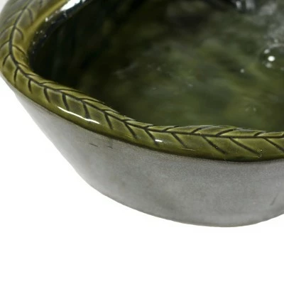 Sunnydaze Decor Sunnydaze Outdoor Solar Powered Glazed Ceramic Dove Water Fountain with Submersible Pump and Filter - 7" - Green 5 Sunnydaze Decor Sunnydaze Outdoor Solar Powered Glazed Ceramic Dove Water Fountain with Submersible Pump and Filter - 7" - Green - Image 3