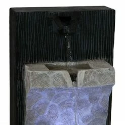 Sunnydaze Decor Sunnydaze Indoor Home Office Decorative Tranquil Basin Tabletop Water Fountain Feature with LED Light - 13" -Cheap Garden Decor Store unnamed file 7458