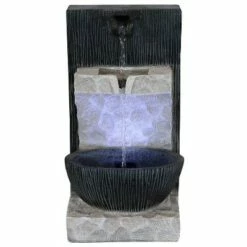 Sunnydaze Decor Sunnydaze Indoor Home Office Decorative Tranquil Basin Tabletop Water Fountain Feature with LED Light - 13" -Cheap Garden Decor Store unnamed file 7459
