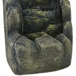 Sunnydaze Decor Sunnydaze Indoor Home Decorative Resin Rocky Face Waterfall Stream Tabletop Water Fountain - 12" - Gray -Cheap Garden Decor Store unnamed file 7542