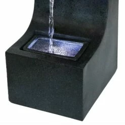 Sunnydaze Decor Sunnydaze Indoor Home Decorative Soothing Matrix Tabletop Water Fountain with LED Light - 12" - Black -Cheap Garden Decor Store unnamed file 7550