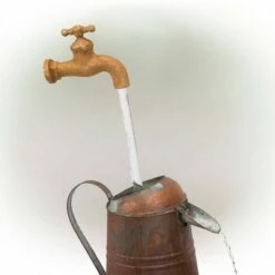 Rustic Invisible Flowing Spout Watering Can Fountain - Alpine Corporation -Cheap Garden Decor Store unnamed file 7561