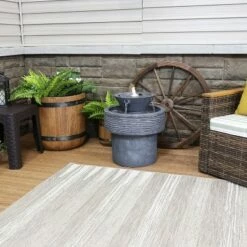 Sunnydaze Decor Sunnydaze 20"H Electric Resin 2-Tier Round Bird Bath Outdoor Water Fountain with LED Lights -Cheap Garden Decor Store unnamed file 7653