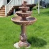 Sunnydaze Decor Sunnydaze 43"H Electric Resin and Concrete 3-Tier Pair of Doves Outdoor Water Fountain -Cheap Garden Decor Store unnamed file 7663
