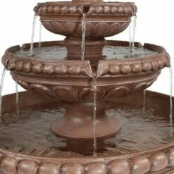 Sunnydaze Decor Sunnydaze 43"H Electric Resin and Concrete 3-Tier Pair of Doves Outdoor Water Fountain -Cheap Garden Decor Store unnamed file 7666