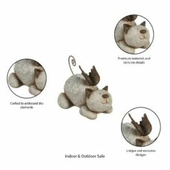 Evergreen 9'' Memorial Cat Statue -Cheap Garden Decor Store unnamed file 769