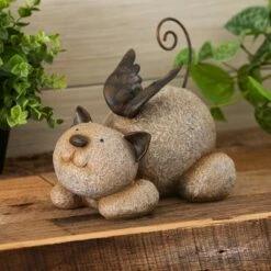 Evergreen 9'' Memorial Cat Statue -Cheap Garden Decor Store unnamed file 773