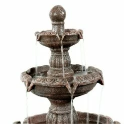 Sunnydaze Decor Sunnydaze 49"H Electric Fiberglass and Resin 4-Tier Mediterranean Outdoor Water Fountain -Cheap Garden Decor Store unnamed file 7743
