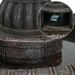 Sunnydaze Decor Sunnydaze 49"H Electric Fiberglass and Resin 4-Tier Mediterranean Outdoor Water Fountain -Cheap Garden Decor Store unnamed file 7751