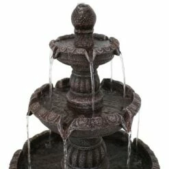 Sunnydaze Decor Sunnydaze 49"H Electric Fiberglass and Resin 4-Tier Mediterranean Outdoor Water Fountain -Cheap Garden Decor Store unnamed file 7752