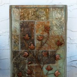 Sunnydaze Decor Sunnydaze 32"H Electric Slate and Metal Climbing Vines Outdoor Water Fountain with LED Light -Cheap Garden Decor Store unnamed file 7760