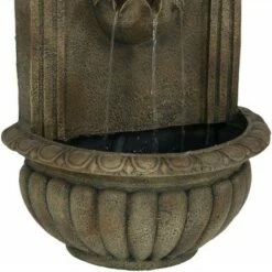Sunnydaze Decor Sunnydaze 27"H Solar-Powered Polystone Florence Outdoor Wall-Mount Water Fountain, Florentine Stone Finish -Cheap Garden Decor Store unnamed file 7845
