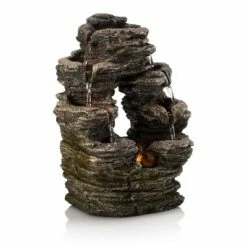 Alpine Corporation Alpine 14" Layered Rock Fountain Brown -Cheap Garden Decor Store unnamed file 7852