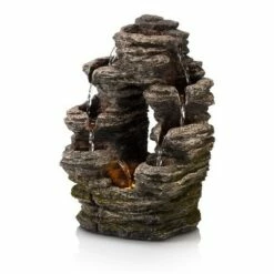 Alpine Corporation Alpine 14" Layered Rock Fountain Brown -Cheap Garden Decor Store unnamed file 7853