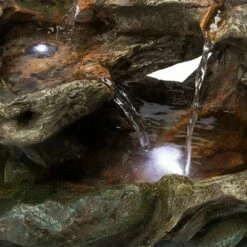 Alpine Corporation 10" Resin 3-Tier Mossy Tabletop Fountain with LED Lights Gray -Cheap Garden Decor Store unnamed file 7900