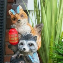 Alpine Corporation 15" Polyresin Solar Nature Pals Statue with Butterflies and LED Lights -Cheap Garden Decor Store unnamed file 801