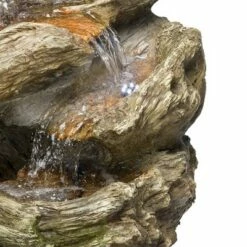 Alpine Corporation 32" Resin Rainforest Tiered Fountain with LED Lights Brown -Cheap Garden Decor Store unnamed file 8107