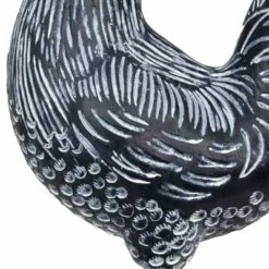 12.2" Resin Striped Rooster Statue Black and White - Exhart 17 12.2" Resin Striped Rooster Statue Black and White - Exhart -Cheap Garden Decor Store unnamed file 812