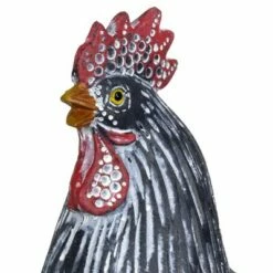 12.2" Resin Striped Rooster Statue Black and White - Exhart 18 12.2" Resin Striped Rooster Statue Black and White - Exhart -Cheap Garden Decor Store unnamed file 813
