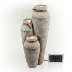 Alpine Corporation Alpine 43" Solar Cascading Vase Stone Resin Fountain with LED Lights White 9 Alpine Corporation Alpine 43" Solar Cascading Vase Stone Resin Fountain with LED Lights White -Cheap Garden Decor Store unnamed file 8225