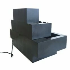 HI-LINE GIFT LTD 22.5" Multi Level Rectangular Zinc Metal Water Fountain with 6 Chambers Black - Hi-Line Gift -Cheap Garden Decor Store unnamed file 8292