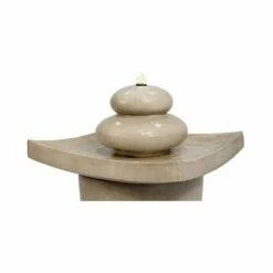 24.4 " Zen Stones Outdoor Fountain with LED Light Tan - Teamson Home -Cheap Garden Decor Store unnamed file 8307
