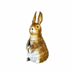 Evergreen PAIR METAL RABBITS