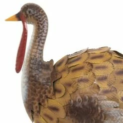 24.5" Metal Statue Tom the Turkey - Evergreen