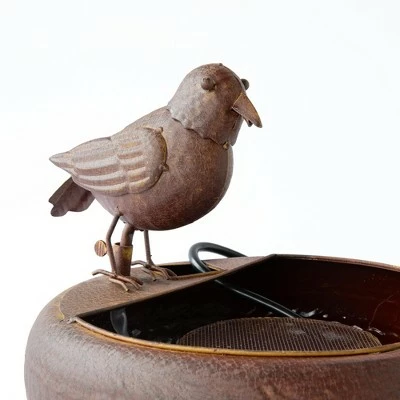 Park Hill Collection Folk Art Little Bird Fountain 4 Park Hill Collection Folk Art Little Bird Fountain - Image 2