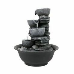 10.6" Indoor Tabletop 4 Tier Rock Fall Zen Fountain - Watnature 13 10.6" Indoor Tabletop 4 Tier Rock Fall Zen Fountain - Watnature -Cheap Garden Decor Store unnamed file 8416