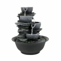 10.6" Indoor Tabletop 4 Tier Rock Fall Zen Fountain - Watnature 14 10.6" Indoor Tabletop 4 Tier Rock Fall Zen Fountain - Watnature -Cheap Garden Decor Store unnamed file 8417
