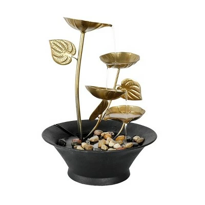 12.2" Indoor Tabletop Lotus Leaf Relaxation Waterfall Fountain - Watnature 8 12.2" Indoor Tabletop Lotus Leaf Relaxation Waterfall Fountain - Watnature - Image 6
