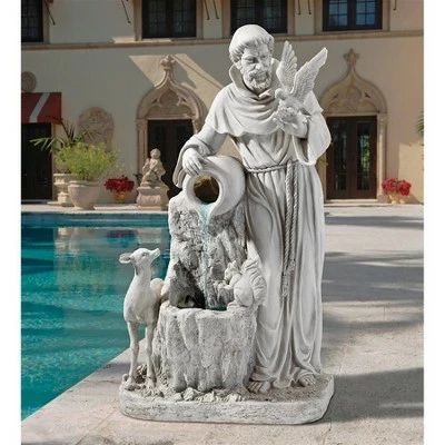 Design Toscano St. Francis' Life-Giving Waters Fountain - Off-White 3 Design Toscano St. Francis' Life-Giving Waters Fountain - Off-White
