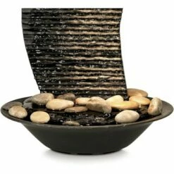 John Timberland Japanese Zen Indoor Tabletop Water Fountain with Light 17 1/4" High Waterfall for Table Desk Office Home Bedroom -Cheap Garden Decor Store unnamed file 8457