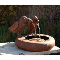 Park Hill Collection Folk Art Crows Fountain -Cheap Garden Decor Store unnamed file 8472