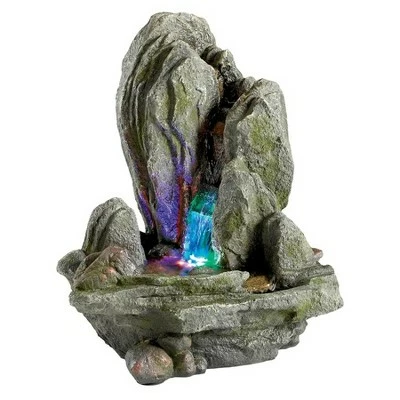 Design Toscano Boulder Falls Cascading Tabletop Fountain - Multicolored 3 Design Toscano Boulder Falls Cascading Tabletop Fountain - Multicolored