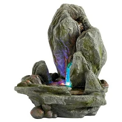 Design Toscano Boulder Falls Cascading Tabletop Fountain - Multicolored 4 Design Toscano Boulder Falls Cascading Tabletop Fountain - Multicolored - Image 2