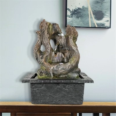11" Indoor Tabletop Tree Trunk Water Fountain - Watnature 4 11" Indoor Tabletop Tree Trunk Water Fountain - Watnature - Image 2