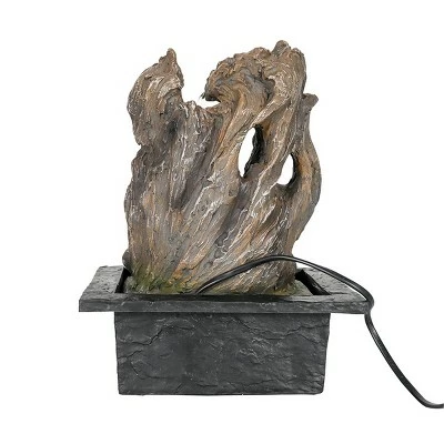 11" Indoor Tabletop Tree Trunk Water Fountain - Watnature 8 11" Indoor Tabletop Tree Trunk Water Fountain - Watnature - Image 6