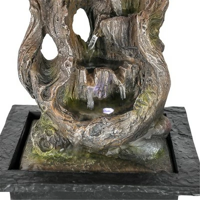 11" Indoor Tabletop Tree Trunk Water Fountain - Watnature 10 11" Indoor Tabletop Tree Trunk Water Fountain - Watnature - Image 8