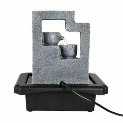 10.6" Indoor Water Fountain with LED Lights Gray - Watnature -Cheap Garden Decor Store unnamed file 8543