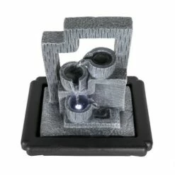 10.6" Indoor Water Fountain with LED Lights Gray - Watnature -Cheap Garden Decor Store unnamed file 8544