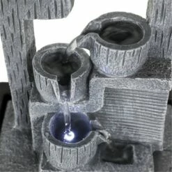 10.6" Indoor Water Fountain with LED Lights Gray - Watnature -Cheap Garden Decor Store unnamed file 8545