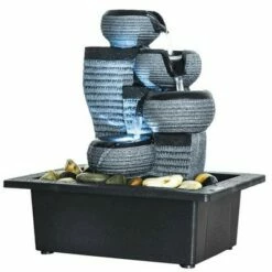 Watnature 10.23" 4-Tier Desktop Water Fountain Gray -Cheap Garden Decor Store unnamed file 8565
